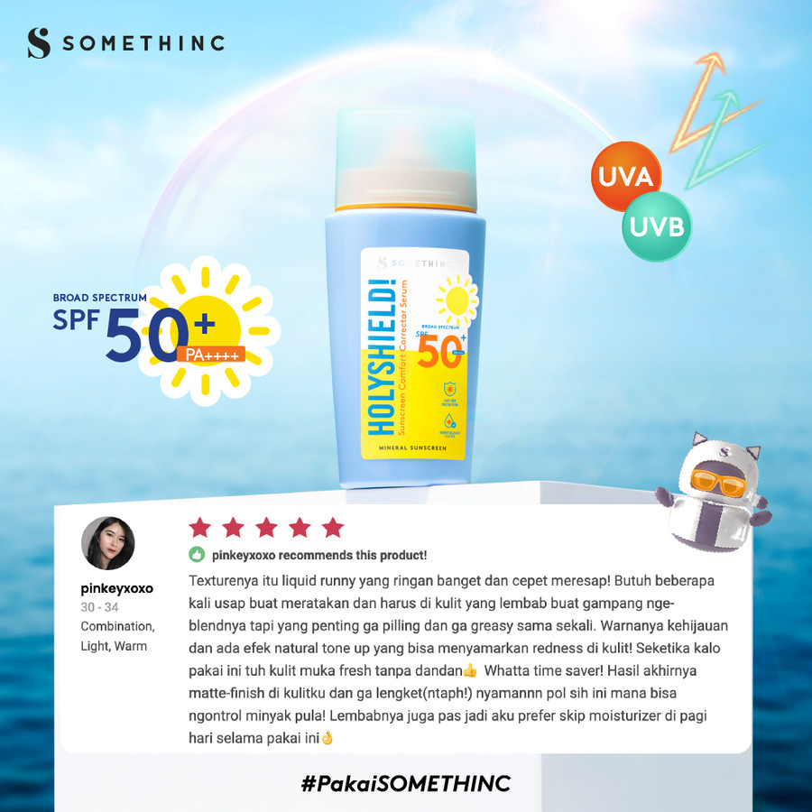 BISA COS - SOMETHINC HOLYSHIELD SUNSCREEN COMFORT CORRECTOR SERUM SPF 50 PA++++