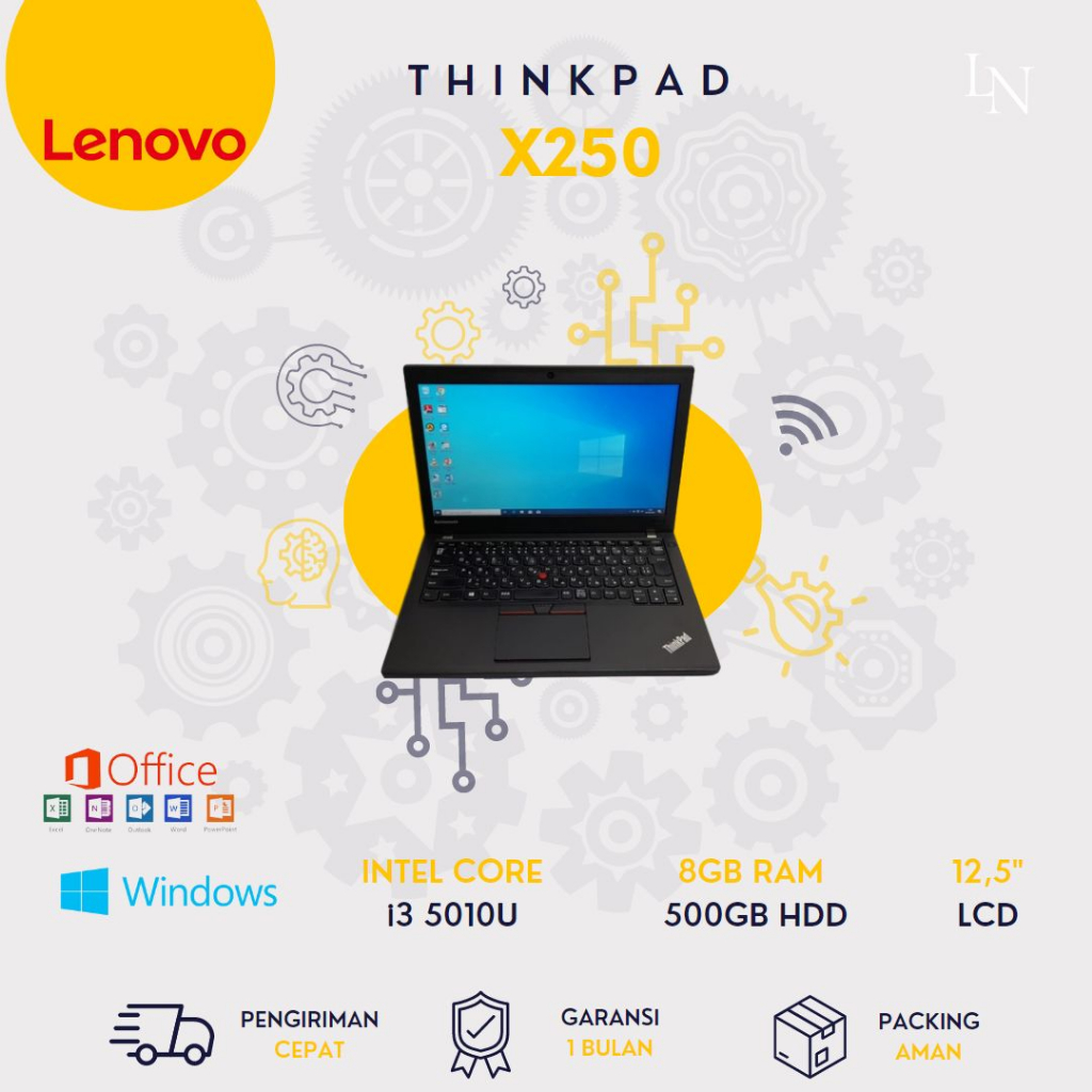 LAPTOP LENOVO THINKPAD X250 - MURAH, TANGGUH DAN KEREN !!