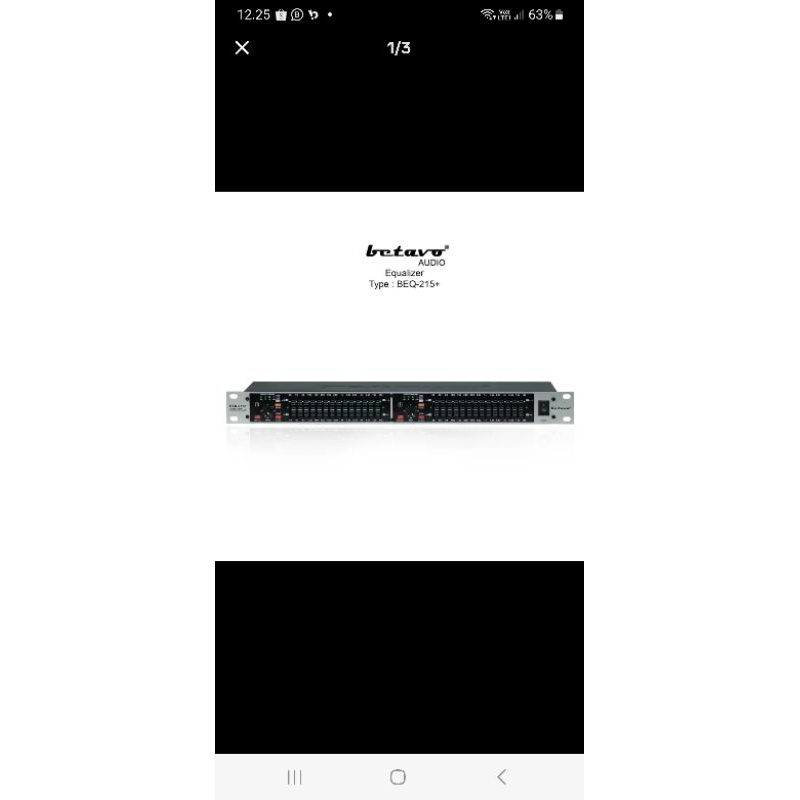 AUDIOPHILE STEREO GRAPHIC EQUALIZER BEQ-215+ BETAVO