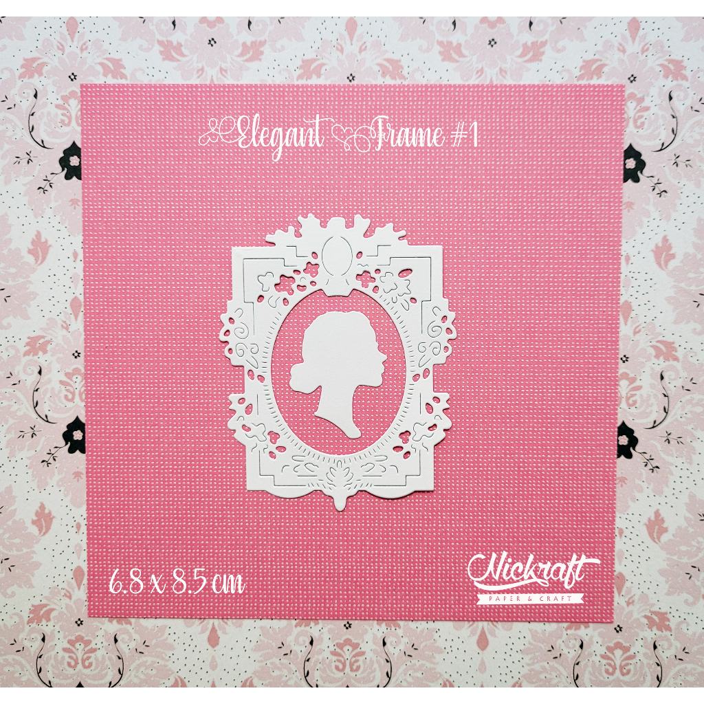 

ELEGANT FRAME #1 - DIE CUT PAPER SCRAPBOOK JOURNALING BUJO JURNAL