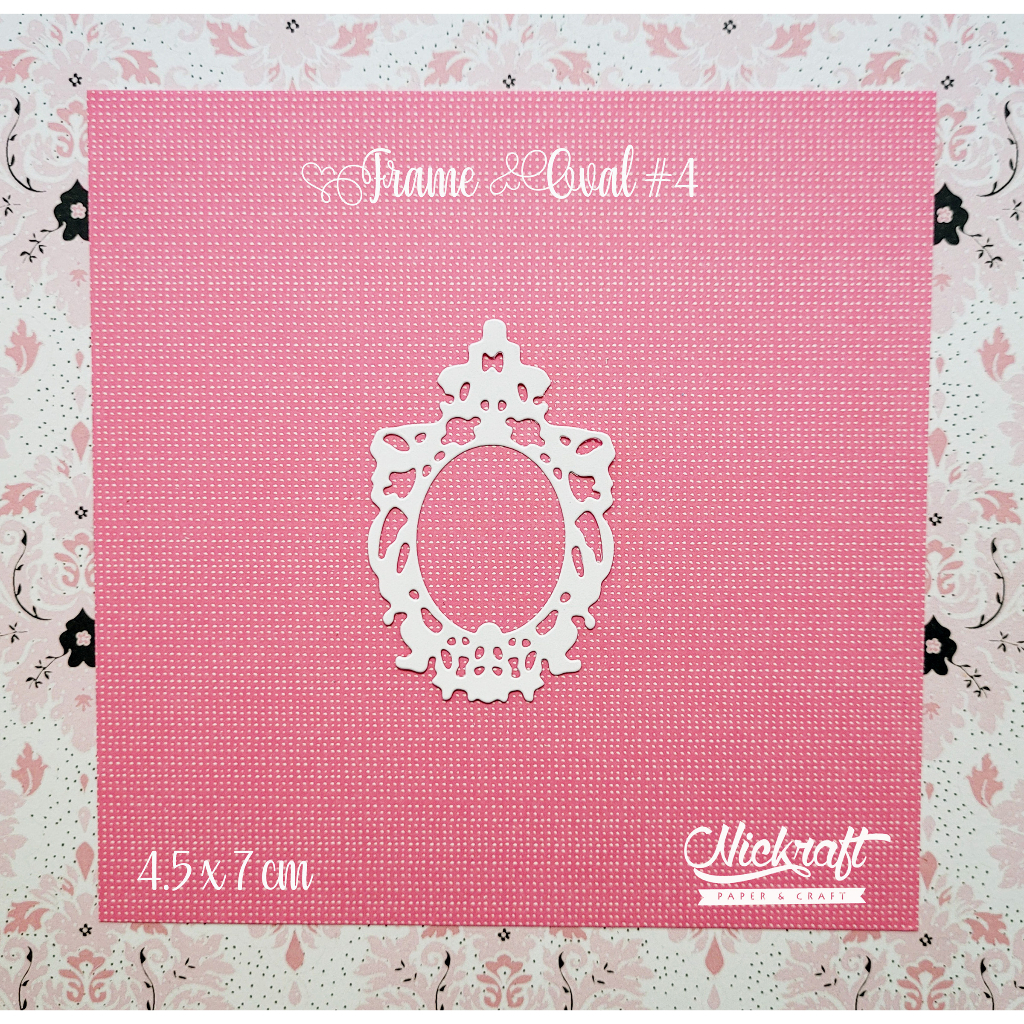 

FRAME OVAL #4 - Hiasan Scrapbook Jurnal Die Cut Journaling Bujo
