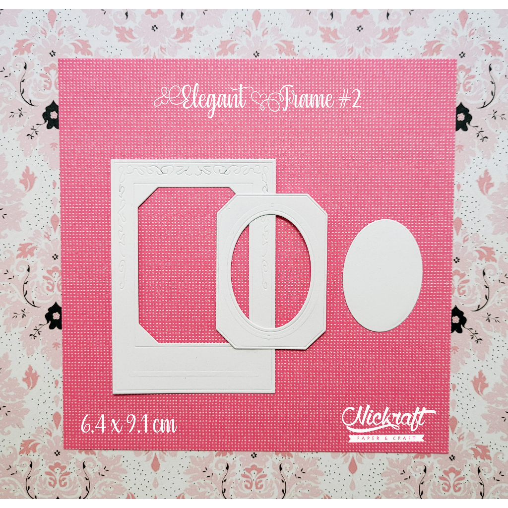 

ELEGANT FRAME #2 - DIE CUT PAPER SCRAPBOOK JURNAL BUJO
