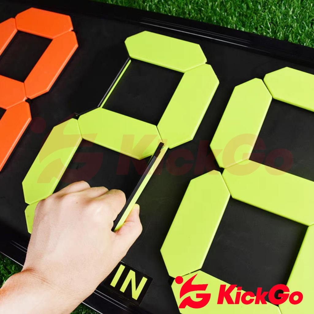 KickGO Papan Pergantian Pemain Sepak Bola Futsal Exchange Board In Out Papan Skor