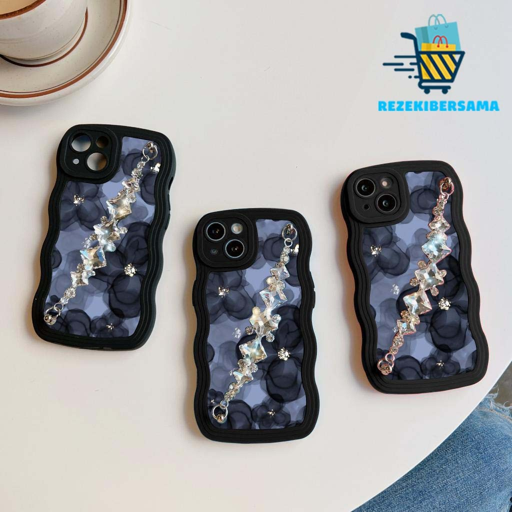 GC34 GC42 SOFTCASE SILIKON UNTUK OPPO A8 A15 A15S A16 A16S A17 A17K A31 GELOMBANG KARAKTER RANTAI DI