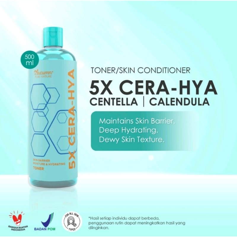 AUTUMN 5X Cera-Hya Skin Barrier Moisture &amp; Hydrating Toner 500ml