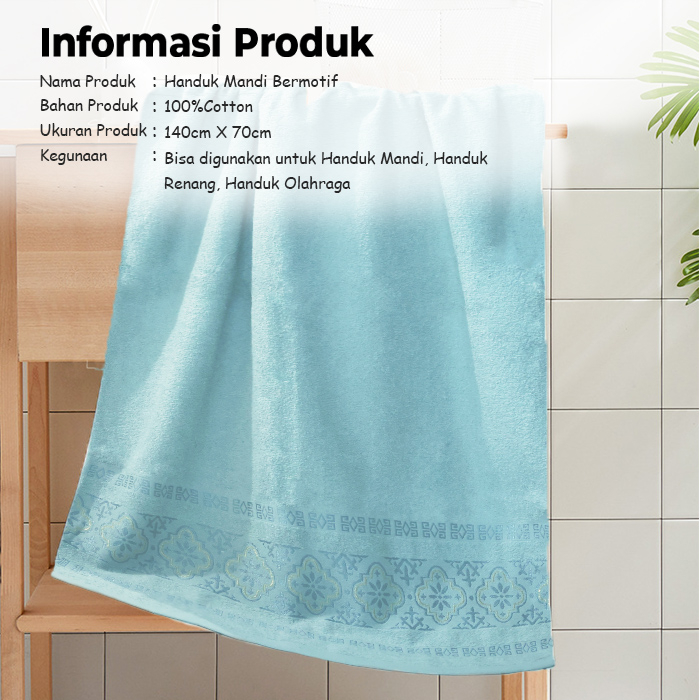 COD LuxuryParty Handuk Mandi Dewasa Handuk Mandi H101U Ukuran 70x140cm