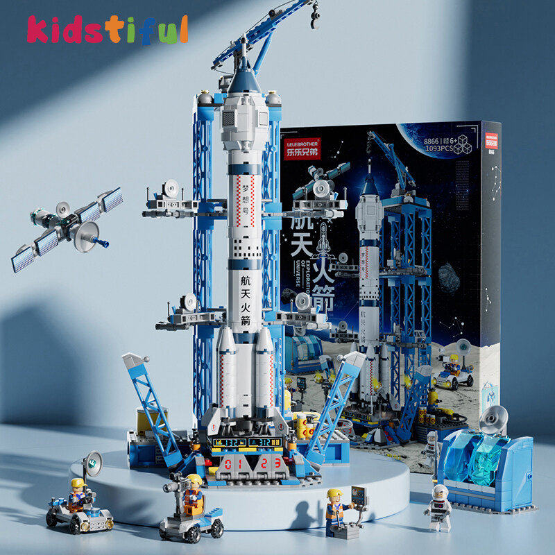 【COD】Mainan 1089PCS Balok Mainan Roket Luar Angkasa Mainan Blok Anak Mainan Hadiah Ulang Tahun Mainan Anak Laki Laki