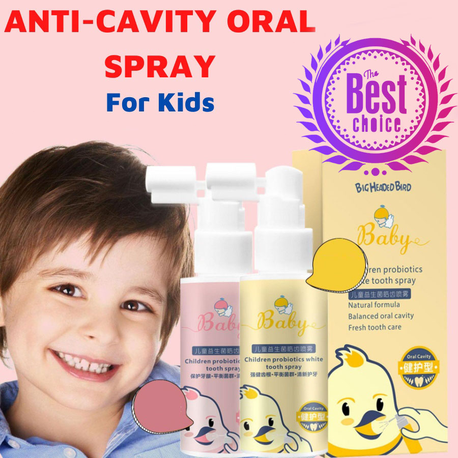 [COD] Baby Oral Cleansing Spray 40ml - 1-12 Years Old Children Probiotics Healthy Tooth Anti-Moth Repair Cavity