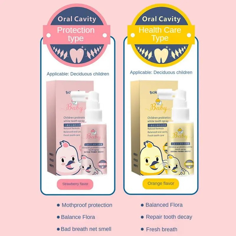 [COD] Baby Oral Cleansing Spray 40ml - 1-12 Years Old Children Probiotics Healthy Tooth Anti-Moth Repair Cavity