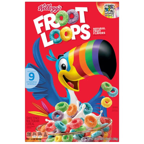 Kelloggs Cereal Froot Loops 10.1 Oz