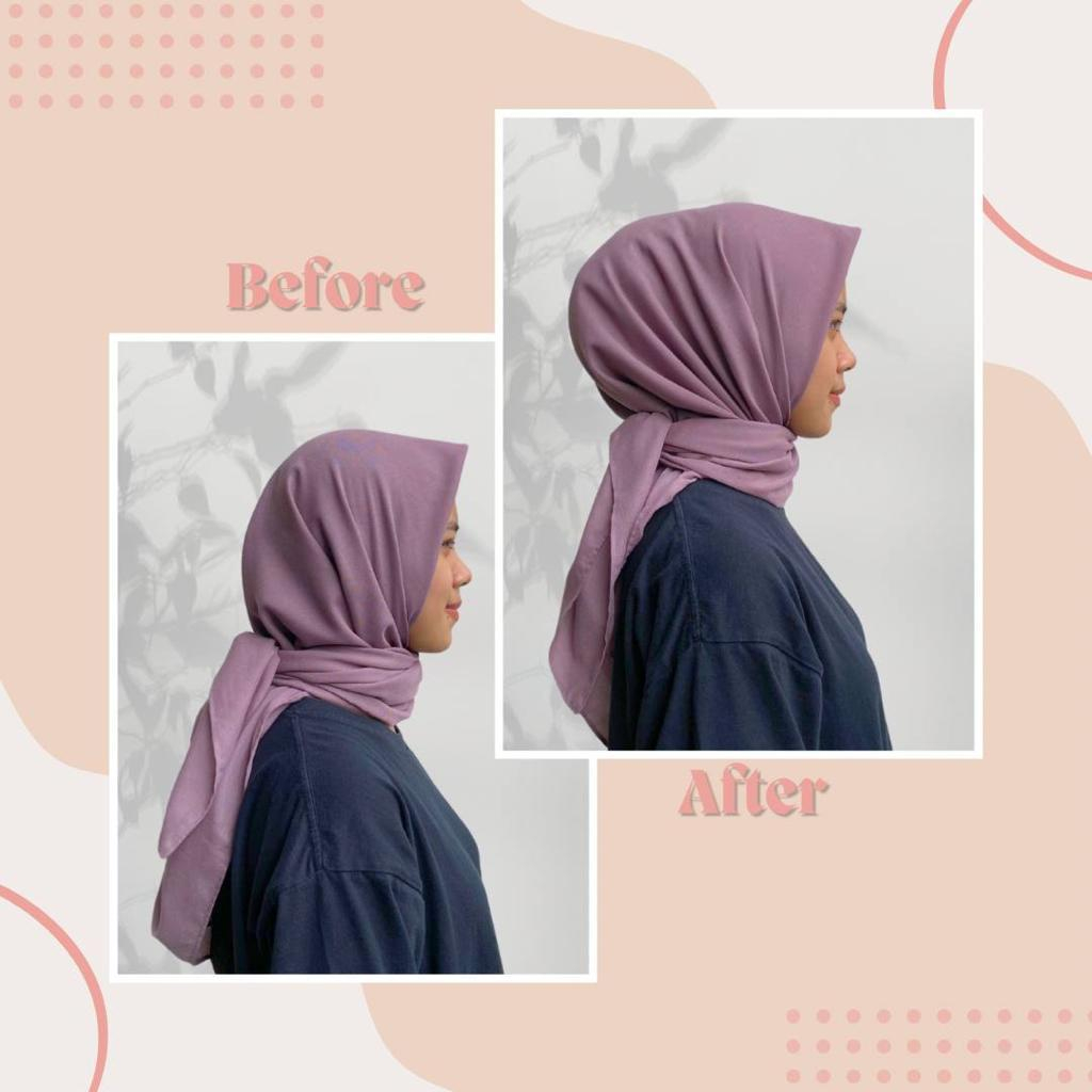 HANABI- cepol hijab SCRUNCHIE TILE JUMBO 20cm / ikat rambut tile