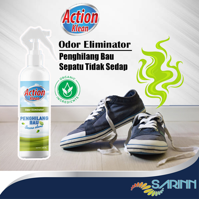 Action Klean Odor Eliminator Penghilang Bau Sepatu Kaki Tidak Sedap Pewangi Shoe Spray Deodorizer Refresher