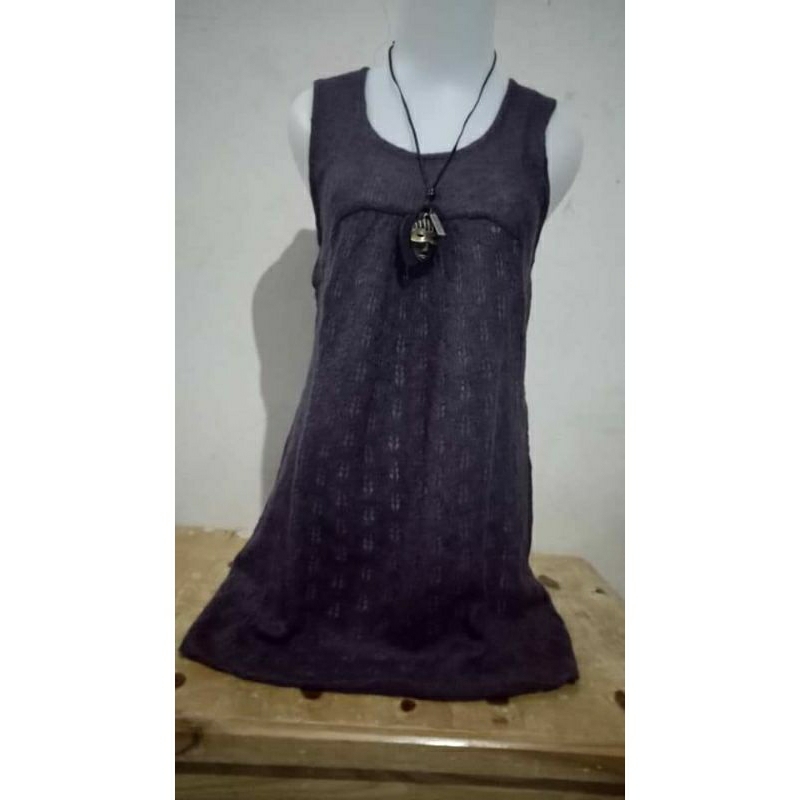 atasan tanktop wanita rajut (second)