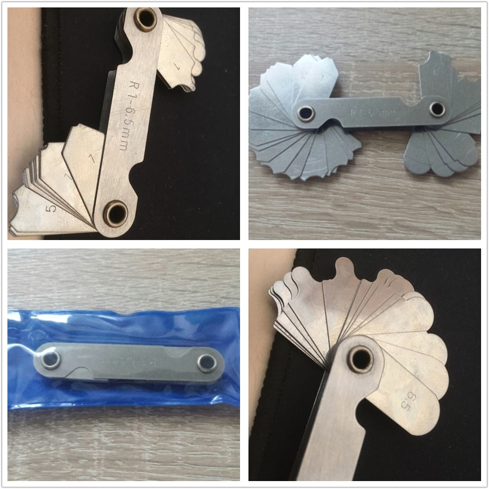 Radius Gauge R1-6.5 Alat Ukur Celah Baut / Alat Pertukangan / Suri Drat