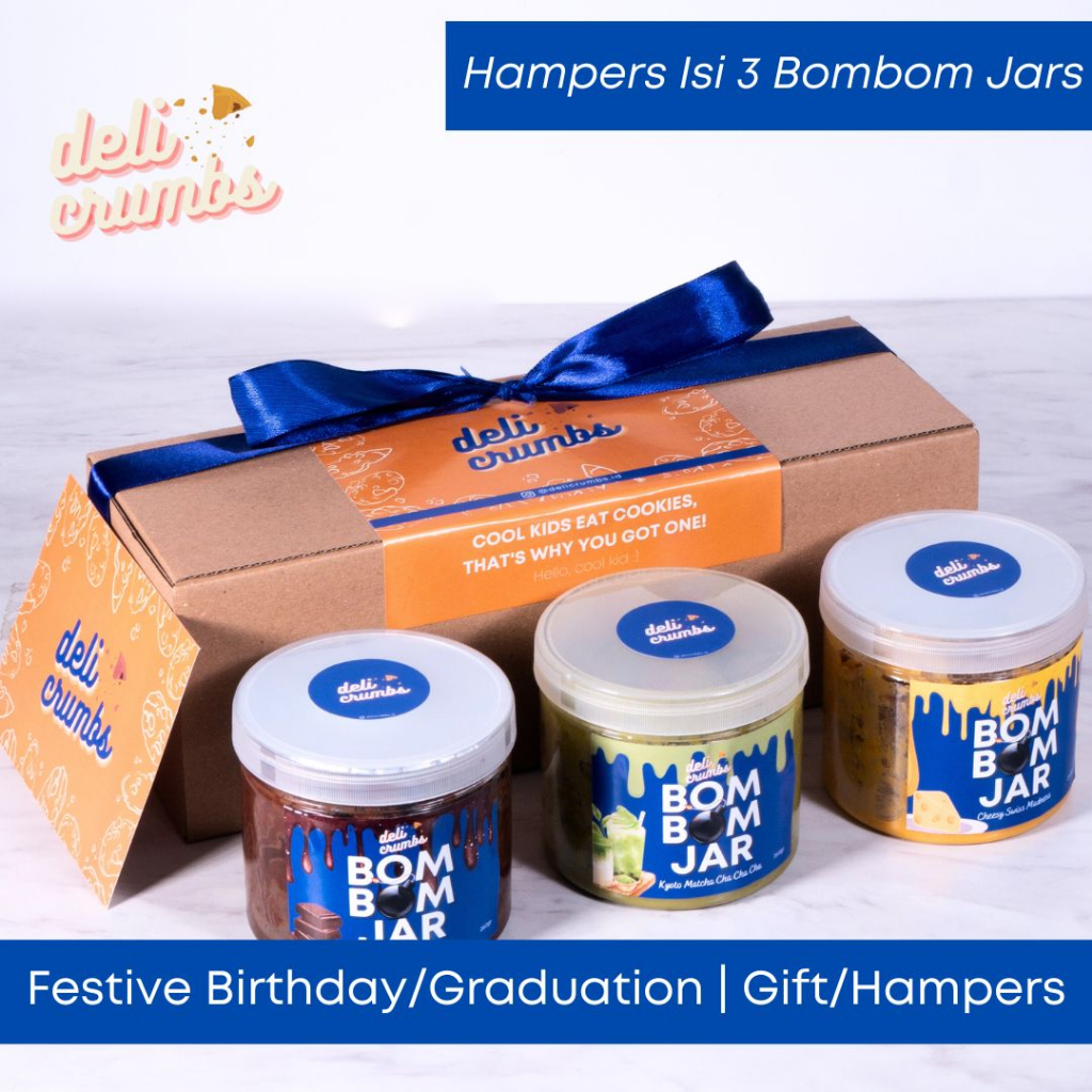 

Paket Isi 3 Jar Cookies | Mud Cookies | Birthday Gift | Delicrumbs