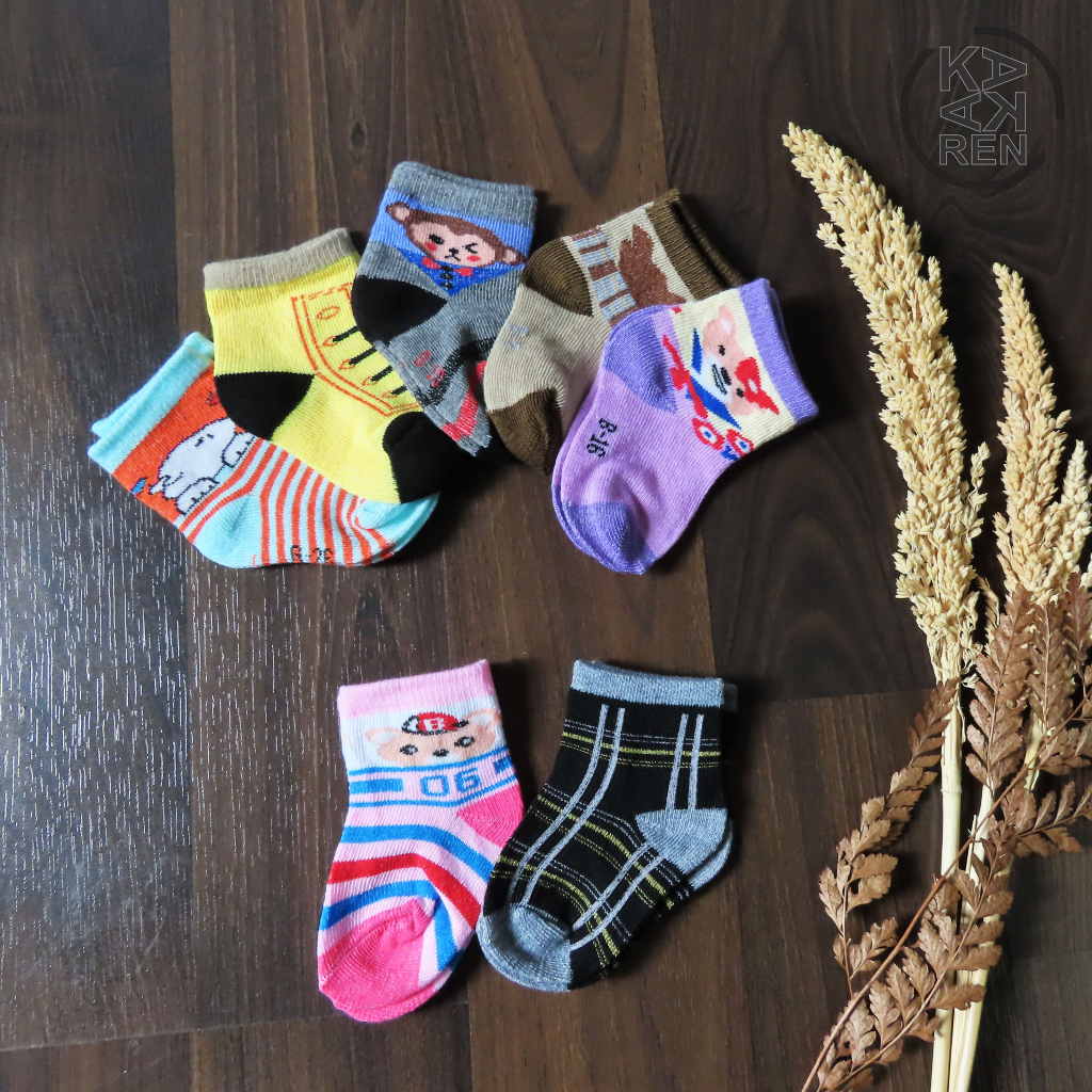 Kakaren Kaos Kaki Anak Bayi Karakter Kartun Lucu 0-6 Bulan