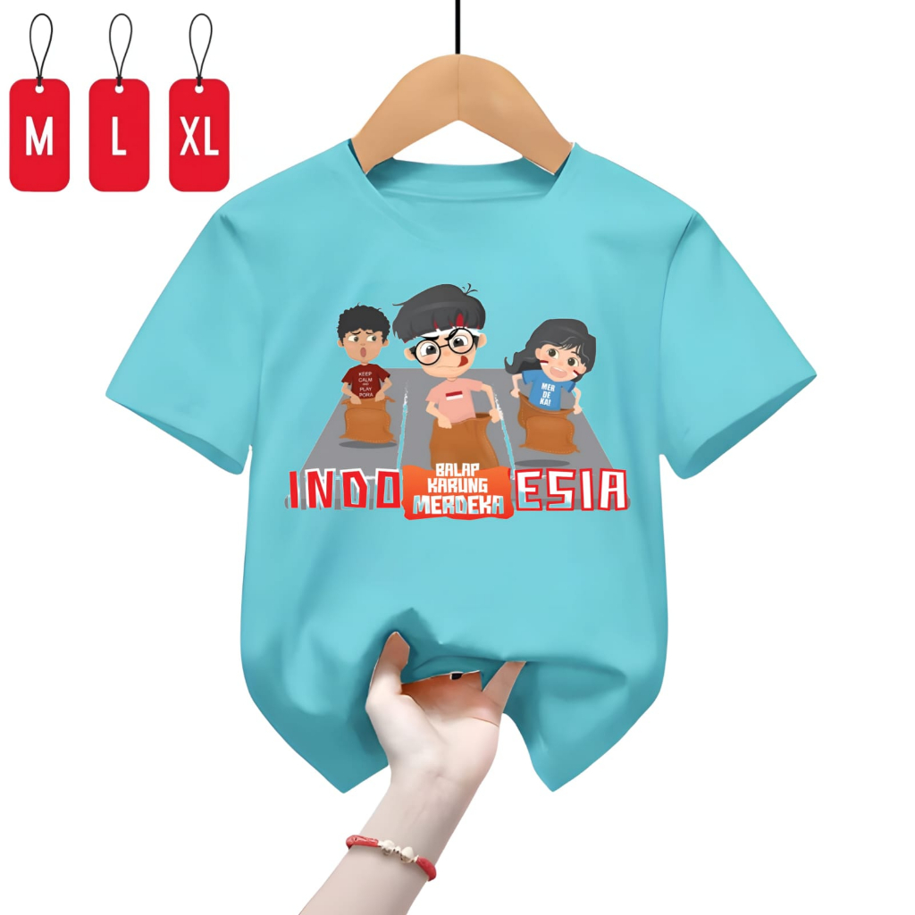 Baju Kaos Anak Balap Karung Merdeka