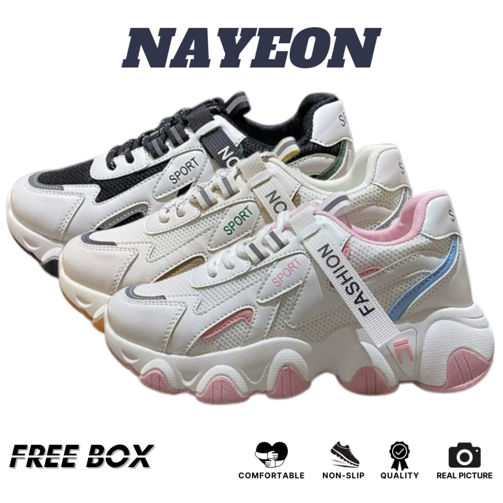 GROSIRTAS &quot;FREE BOX&quot; LV0277 Sepatu Sneakers Wanita Import Sport Sepatu Wanita Korea Premium Quality