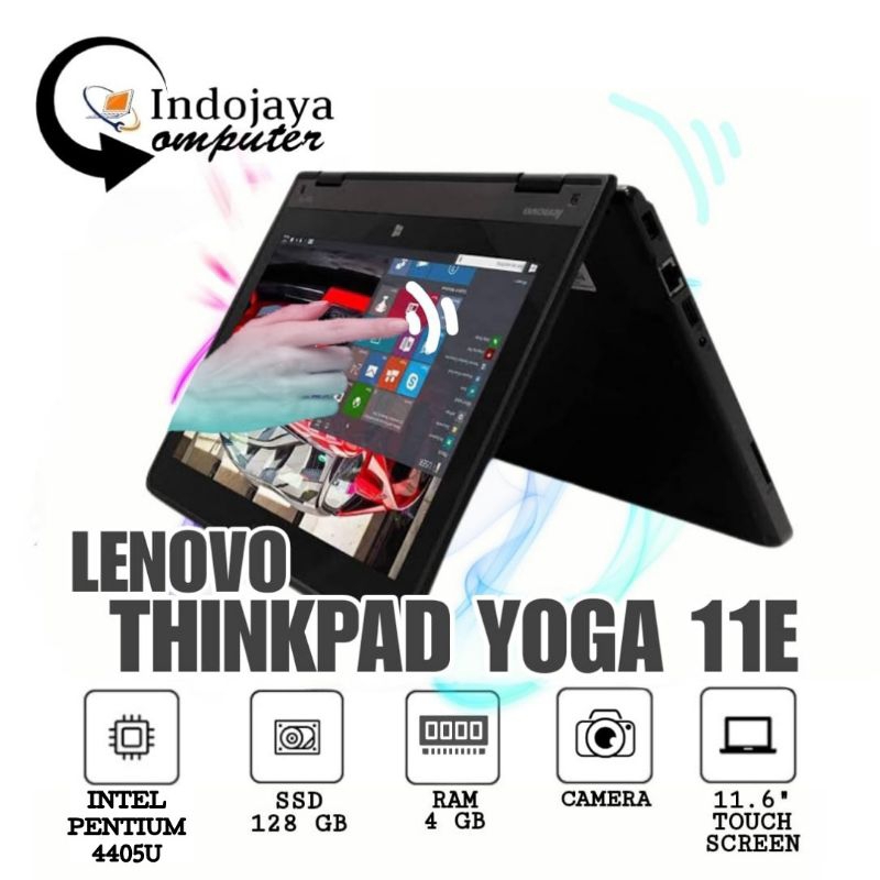 Laptop Lenovo Yoga 11e Intel Celeron N3150 TouchScreen  RAM 4GB SSD 128GB Original Bergaransi