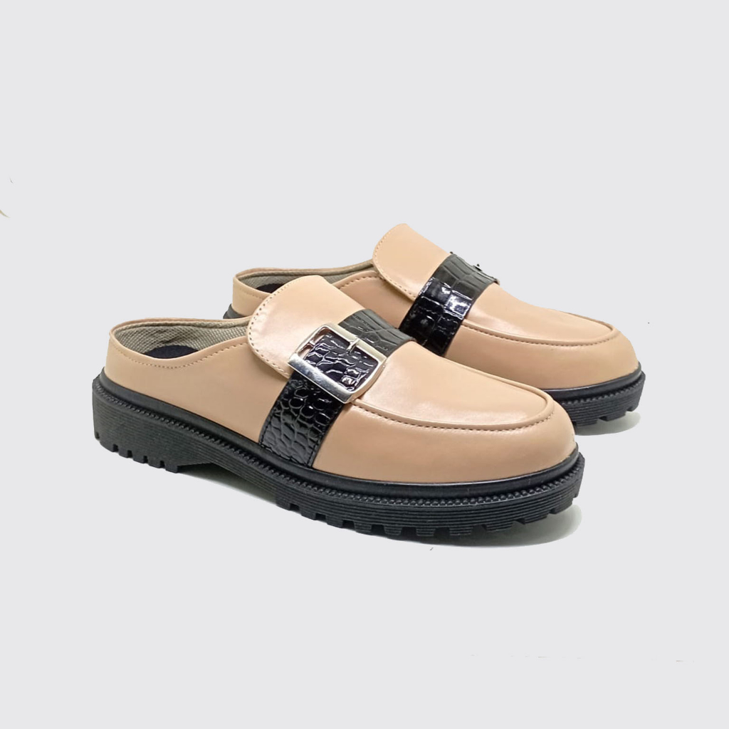 MULES SLIP ON DOCMART MOCCA - Sepatu Sandal Wanita Ukuran Besar Super Jumbo Big Size