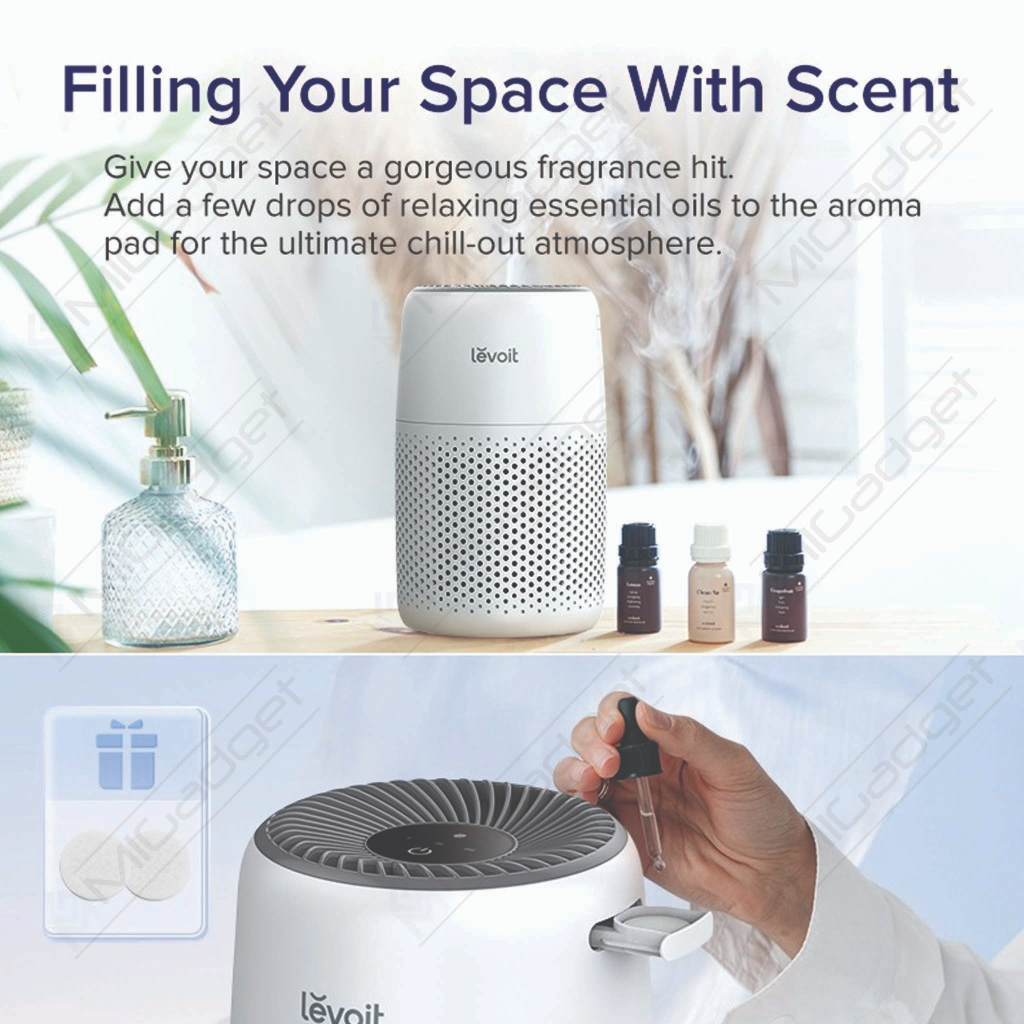 Levoit Core Mini Air Purifier with Fragrance Aroma Diffuser