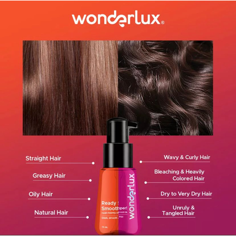 WONDERLUX Instan ShowStopper Advanced Smooth Hair Oil | Ready Set  Smooth Perfecting Oil 75ml