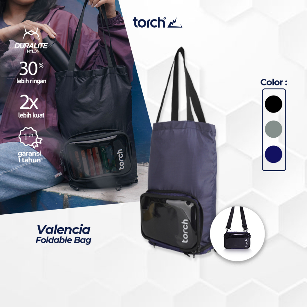 TORCH Depok Valencia 3in1 Slingbag Clutch - Tas Selempang Multifungsi Belanja- String bag