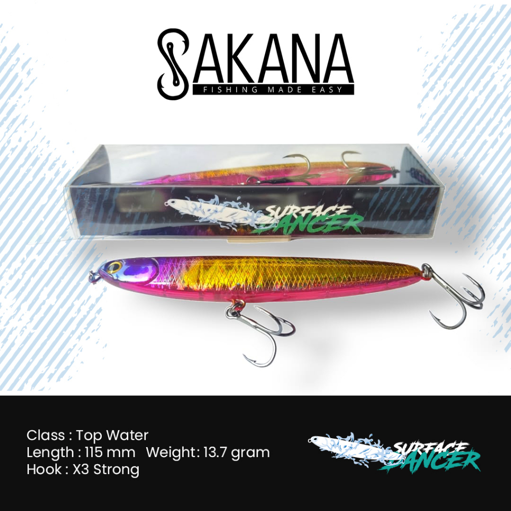Pencil Lure SAKANA Surface Dancer - Candy
