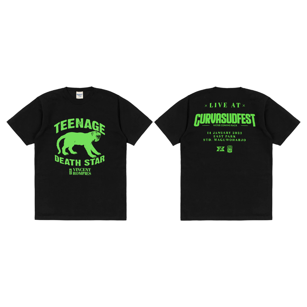 Rockerstar T-shirt Band Teenaage Death Star x Vincent Rompies