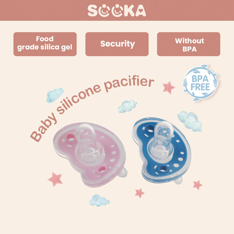 SOOKA Dot-Bayi Dot Silikon Menenangkan Dengan Tutup Anti Debu Bahan Food Grade BPA FREE ECB1114