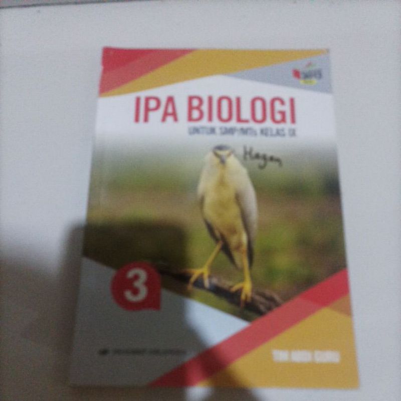 

buku IPA biologi kelas ix smp kelas tiga Penerbit Erlangga tim Abdi guru Kurikulum 2013 revisi bekas