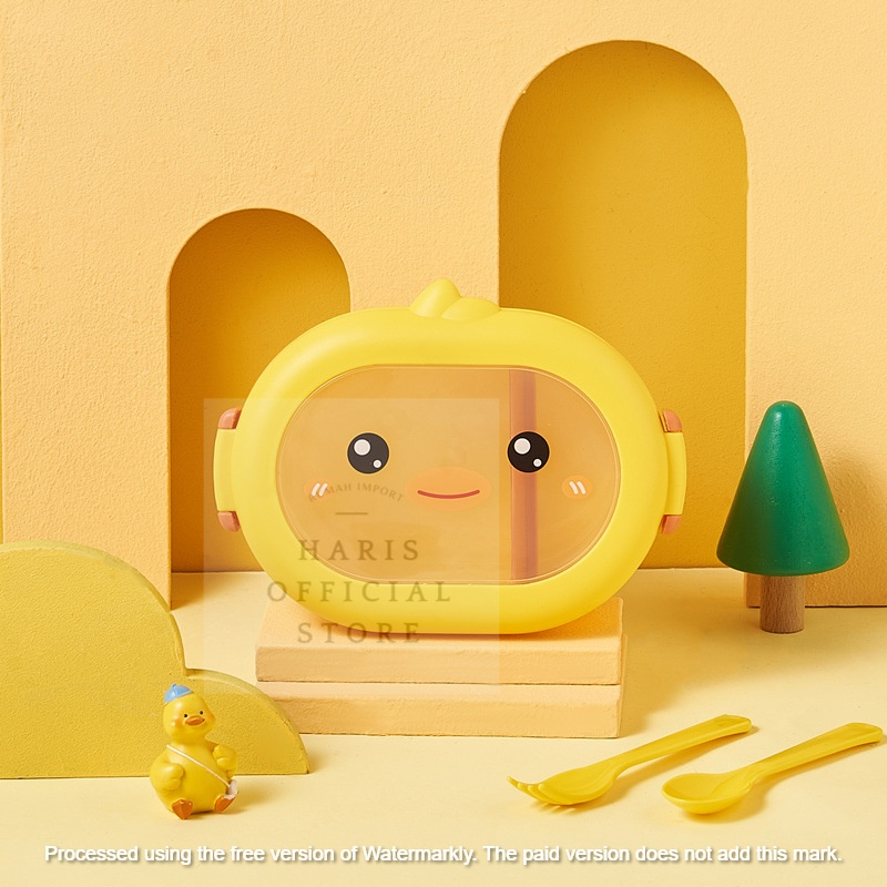 LUNCH BOX / KOTAK MAKAN ANAK / TEMPAT MAKAN ANAK SMILE 1000ML KARAKTER LUCU