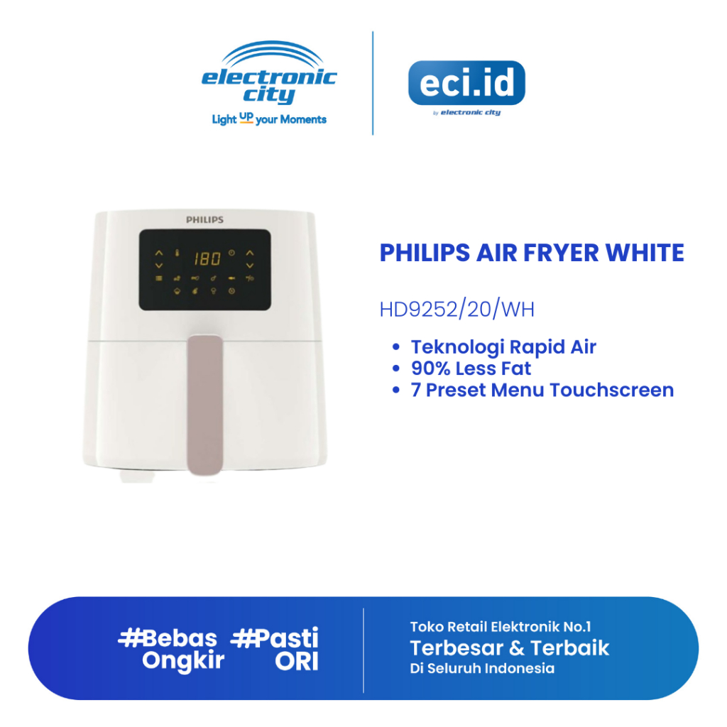 Philips Air Fryer Spectre Digital - HD9252/20/WH