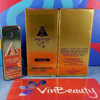 Miniatur Parfum OriginaL Paco Rabanne 1 Million Elixir Parfum Intense 5 ml For Men Murah