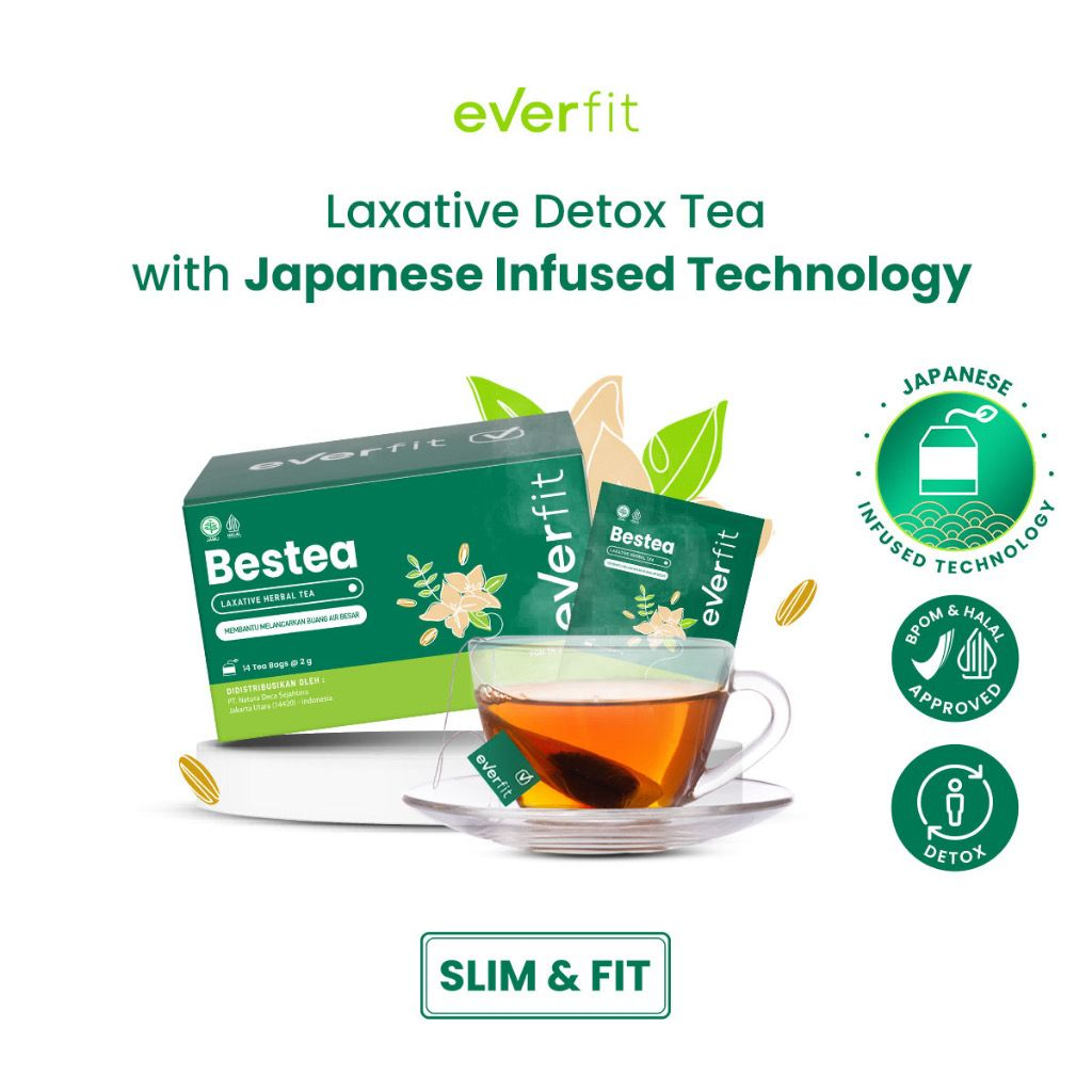 

Everfit Paket Bestea Laxative Detox Tea Halal Isi 14+28 Tea Bags