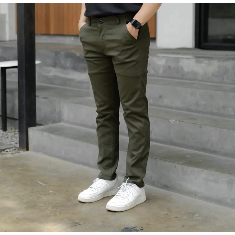 Reverstreet Celana Chino Panjang Pria Chinos Pria Kerja Original Premium