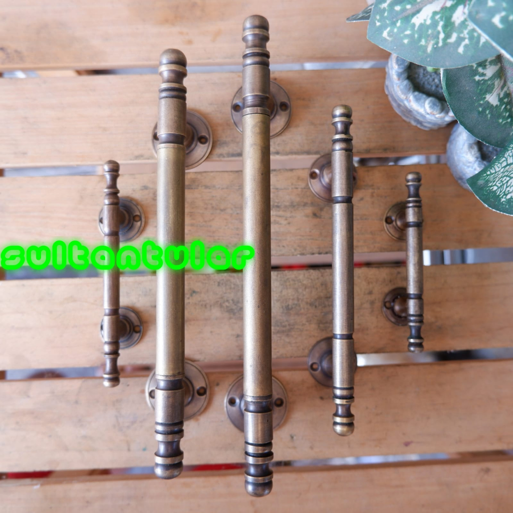 Tarikan laci minimalis handle pintu lemari kuningan antik kuno