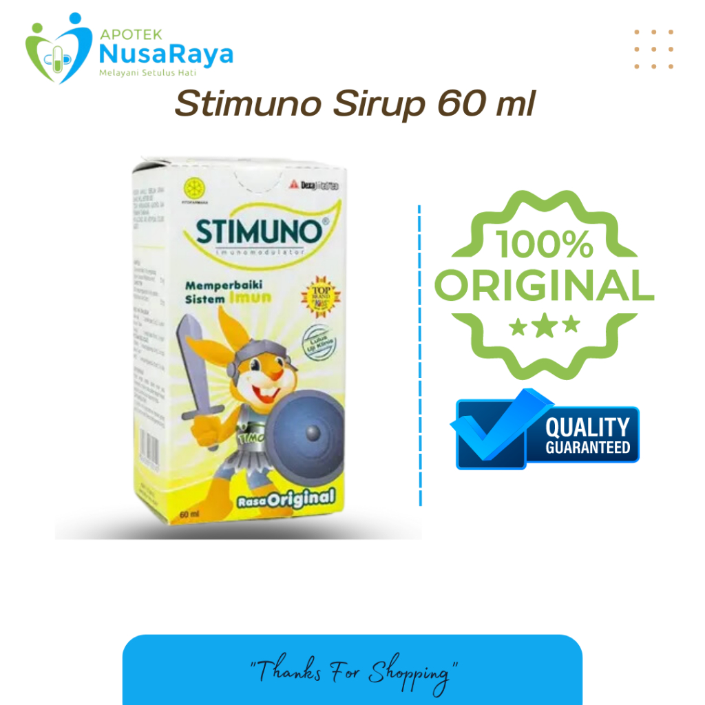 

Stimuno Sirup Rasa Original 60 ml-Sirup Sistem Imun Anak