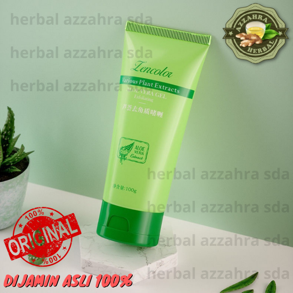 ALOE VERA EXFOLIATING GEL EXTRACT Perontok Daki Face Peel Scrub Whitening Moisturizer Repair Facial Scrub Peeling Gel Eksfoliasi Wajah