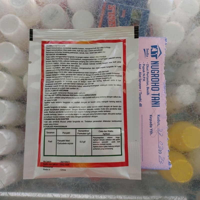 FUNGISIDA STROZOL 25/55 WG 15 GRAM PENGENDALI BLAST PADI