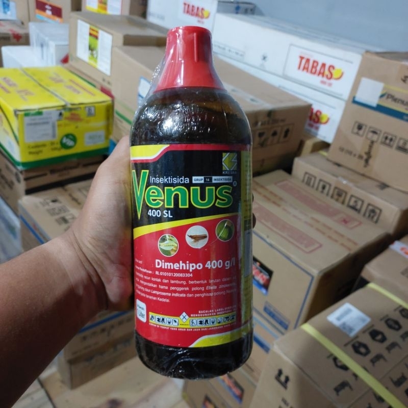 INSEKTISIDA VENUS 400 SL 1 LITER PENGENDALI PENGGEREK DAN PENGHISAP POLONG DAUN PADA KEDELAI