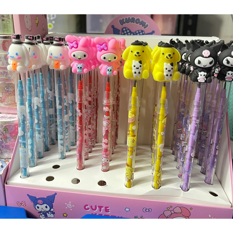 

(Koleksi Kk) Pensil Mekanik Sanrio,cinamorrol,melody,pumpurin,kuromi