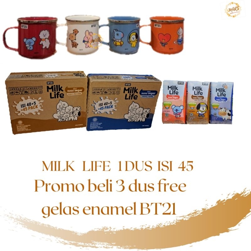 Susu UHT Milk Life 115 ml ( 1 dus isi 45 kotak)