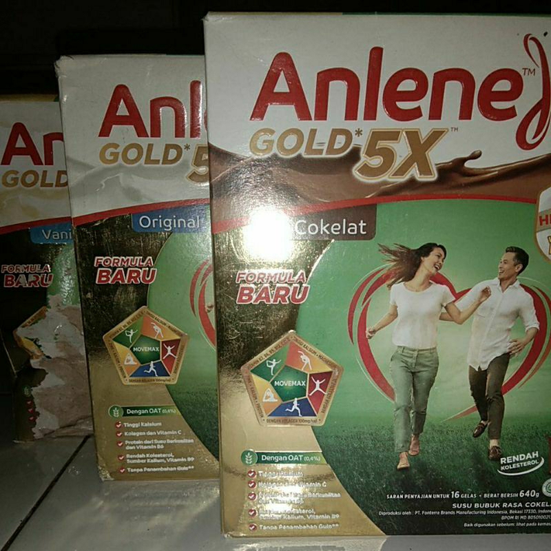 

Anlene Gold 640gr / 620gr / 600gr (kardus luar kurang baik)