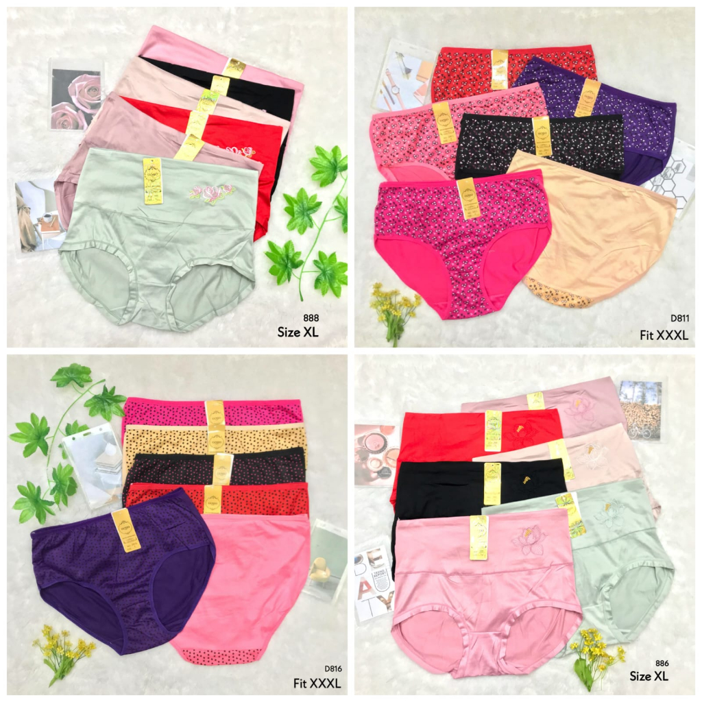 RVC75 - OIMIO Celana Dalam Wanita JUMBO CD Cewek BIG SIZE Katun Polos Free Size Pakaian Dalam Dewasa