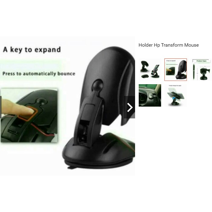 [ 100% original ] holder hp mobil bentuk mouse holder phone transformer