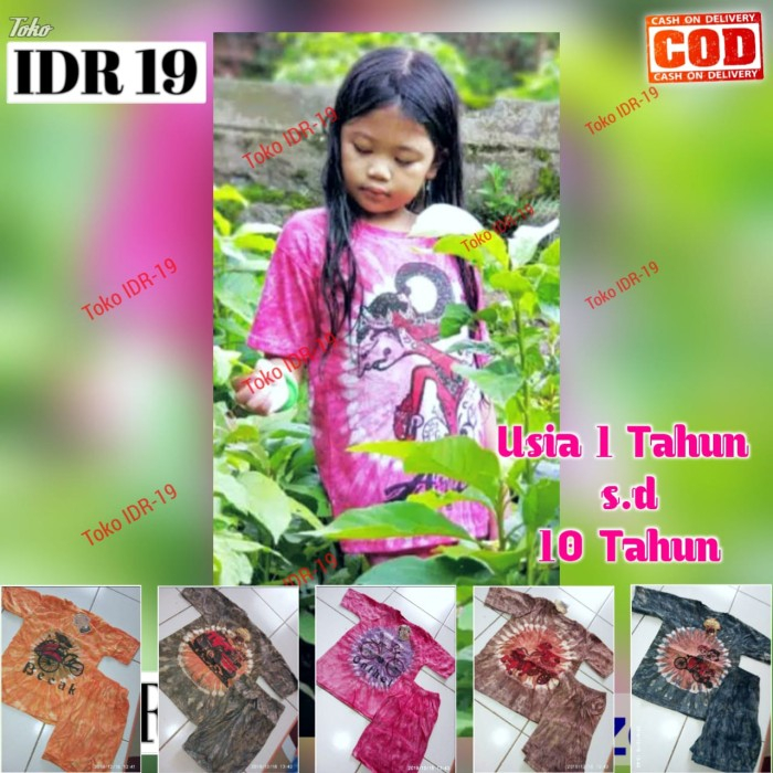 Setelan kaos anak Usia 1 tahun sampai 10 tahun, Kaos setelan anak