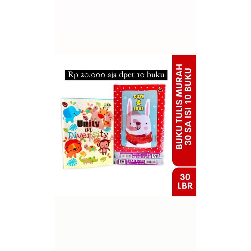 

Buku tulis 30 lembar MURAH