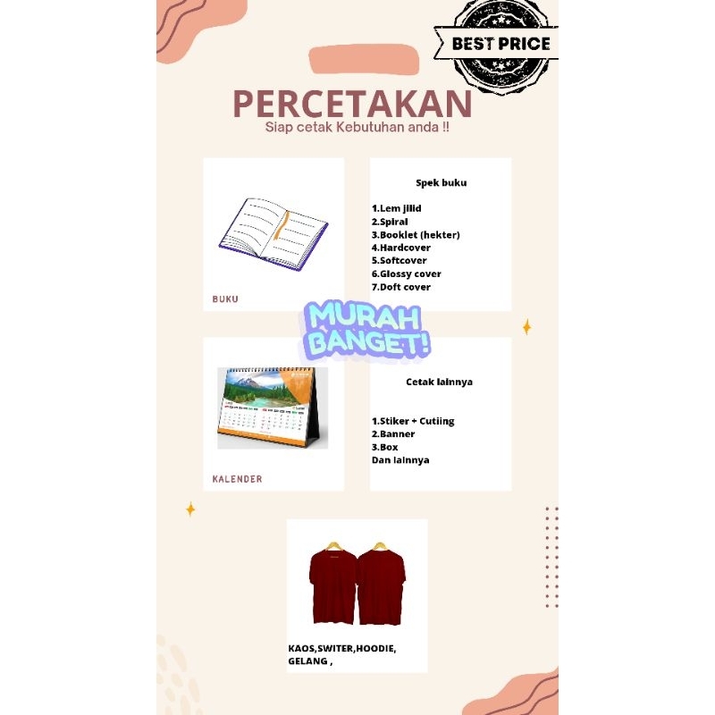 

SIAP CETAK (PERCETAKAN) BOOK AND NON BOOK