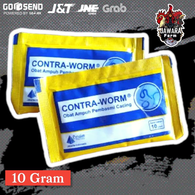 Obat Cacing Ayam Bebek Contra Worm 10 Gram